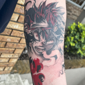 Completed Black Clover half sleeve